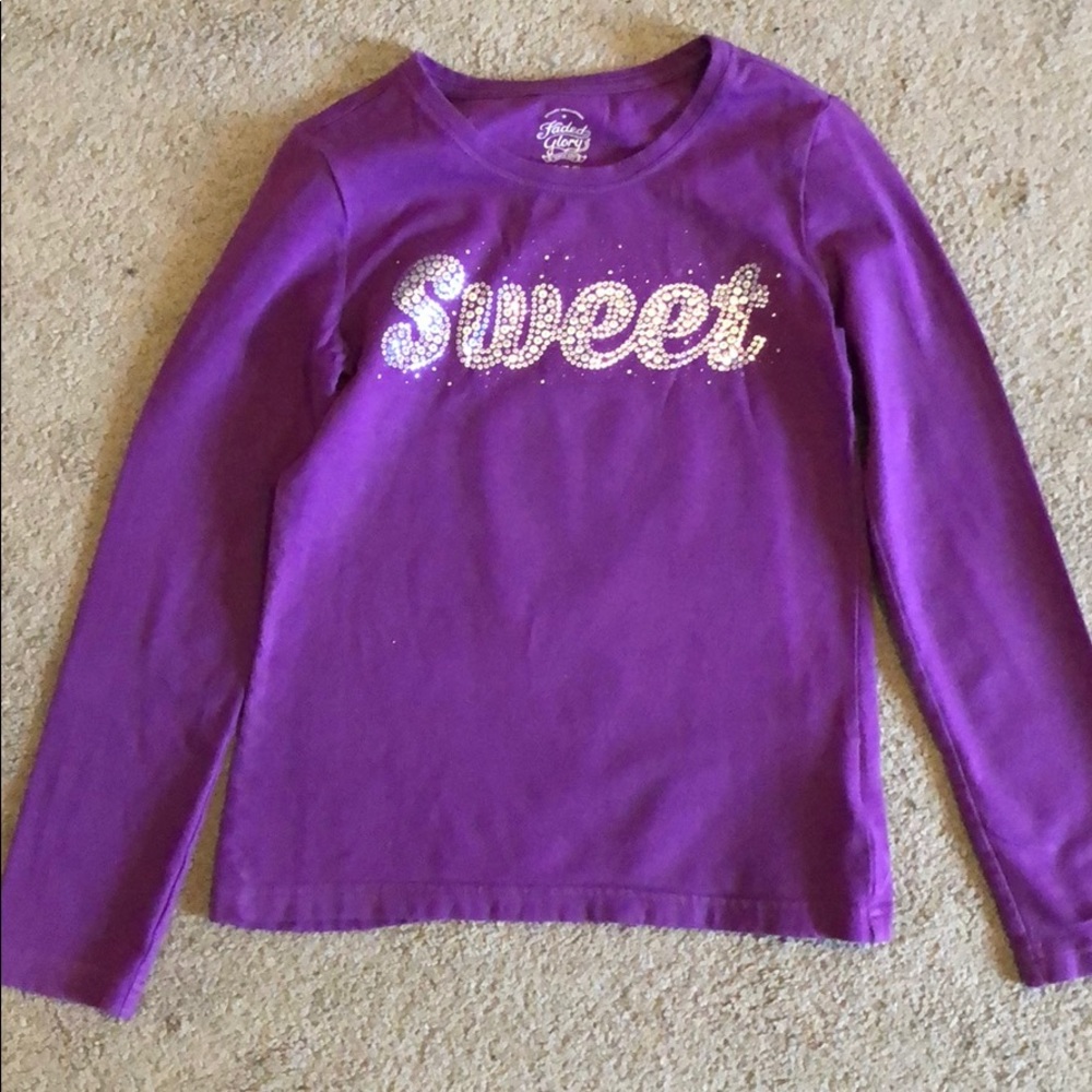 Purple FADED GLORY long sleeve shirt